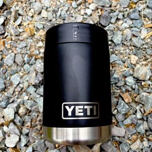 YETI Black and Silver Travel rambler 12 oz
